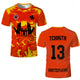 MAILLOT JUL ROUGE - FLAMMES